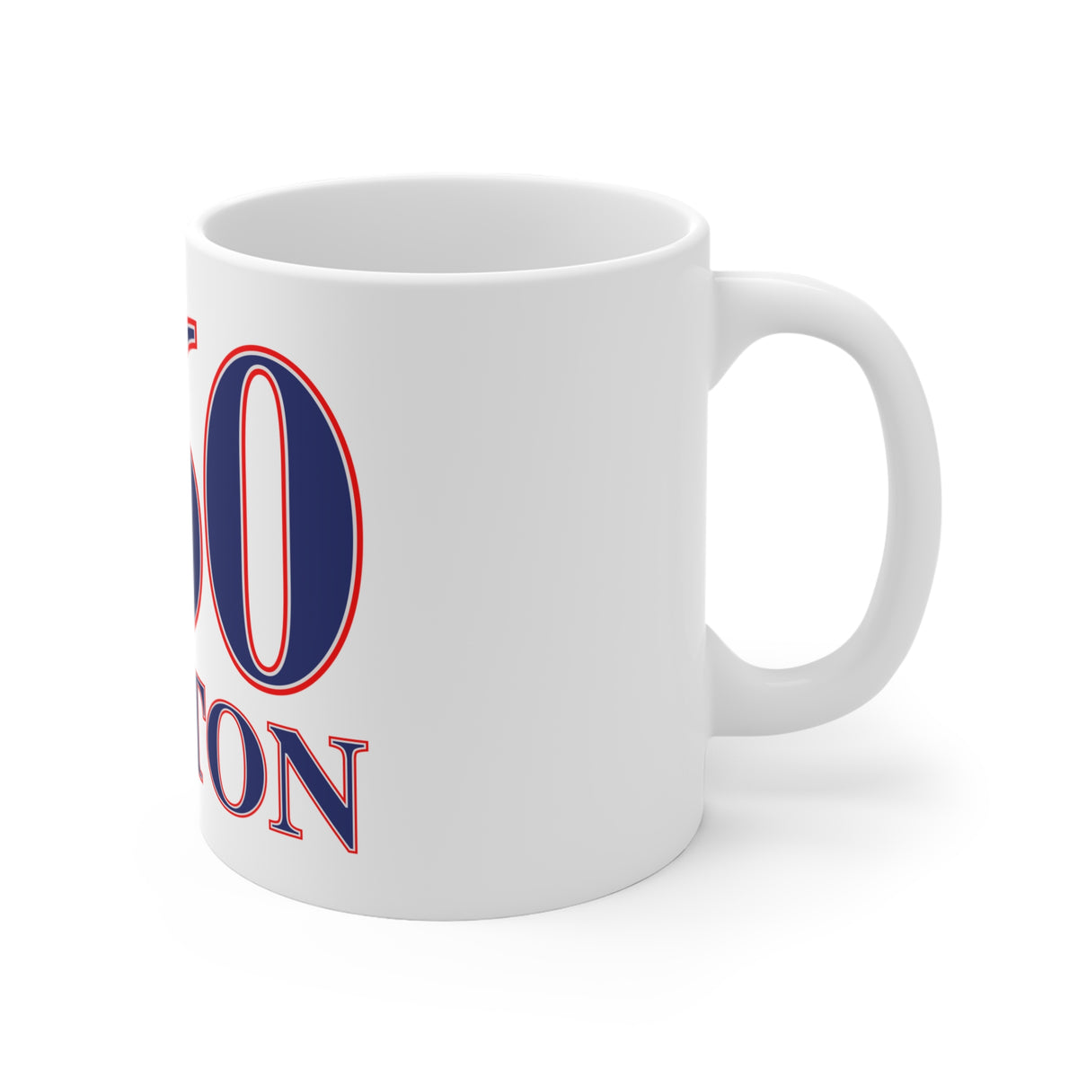 860 Canton Red, White & Blue Mug 11oz