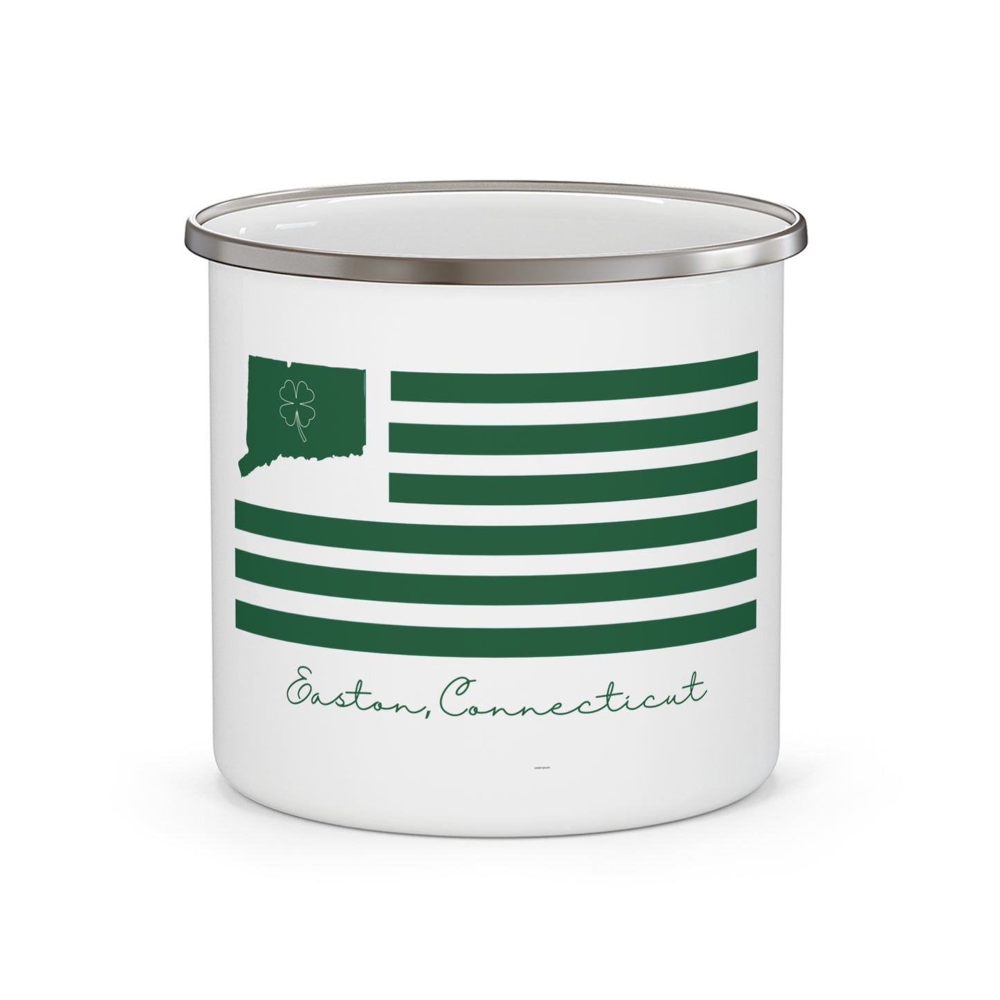 Easton Connecticut St Patrick’s Day Flag  Enamel Camping Mug