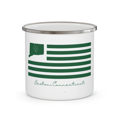 Easton Connecticut St Patrick’s Day Flag  Enamel Camping Mug