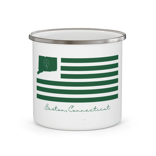 Easton Connecticut St Patrick’s Day Flag  Enamel Camping Mug