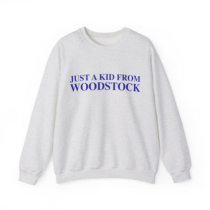 Just a kid from Woodstock Unisex Heavy Blend™ Crewneck Sweatshirt