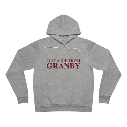 Just a kid from Granby Unisex Sponge Fleece Pullover Hoodie
