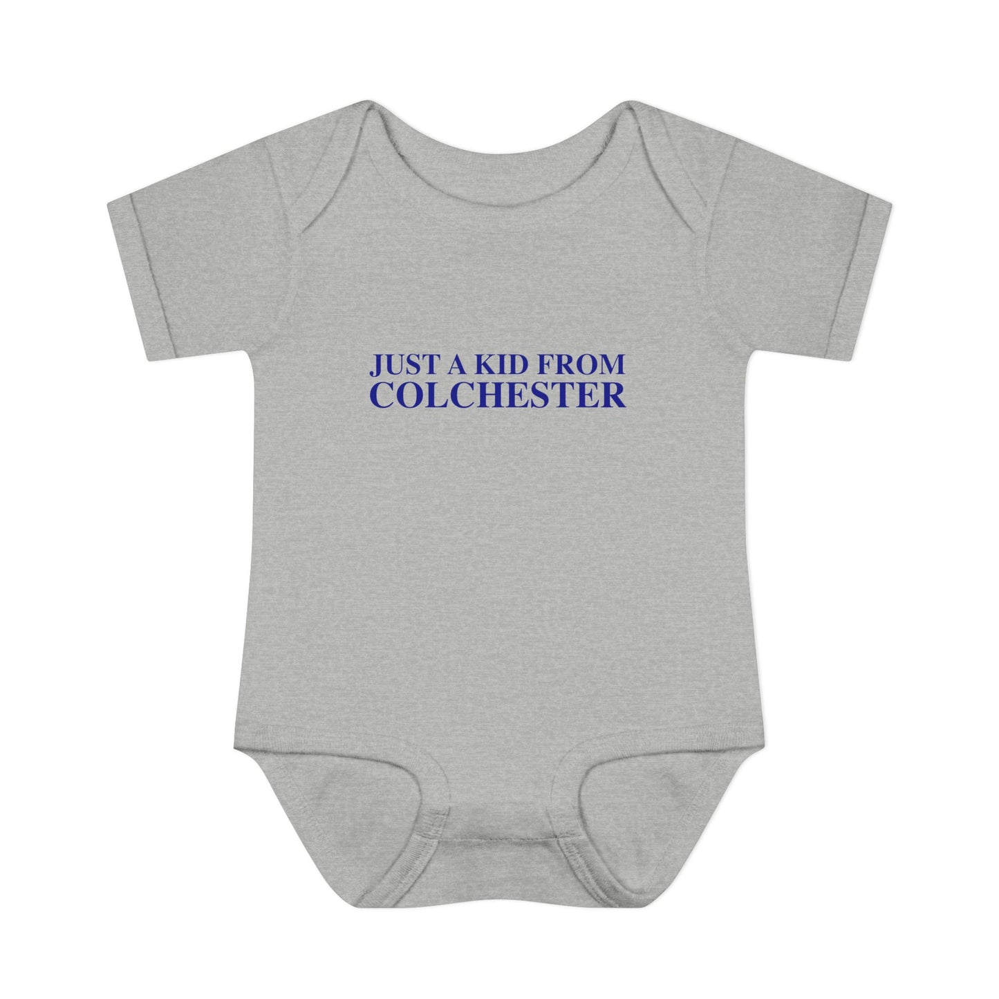 Just a kid from Colchester Infant Baby Rib Bodysuit