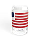 New Fairfield Connecticut Flag Sipper Glass, 16oz