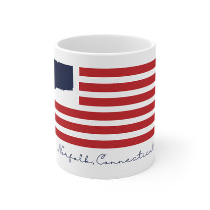 Norfolk Connecticut Flag Mug 11oz