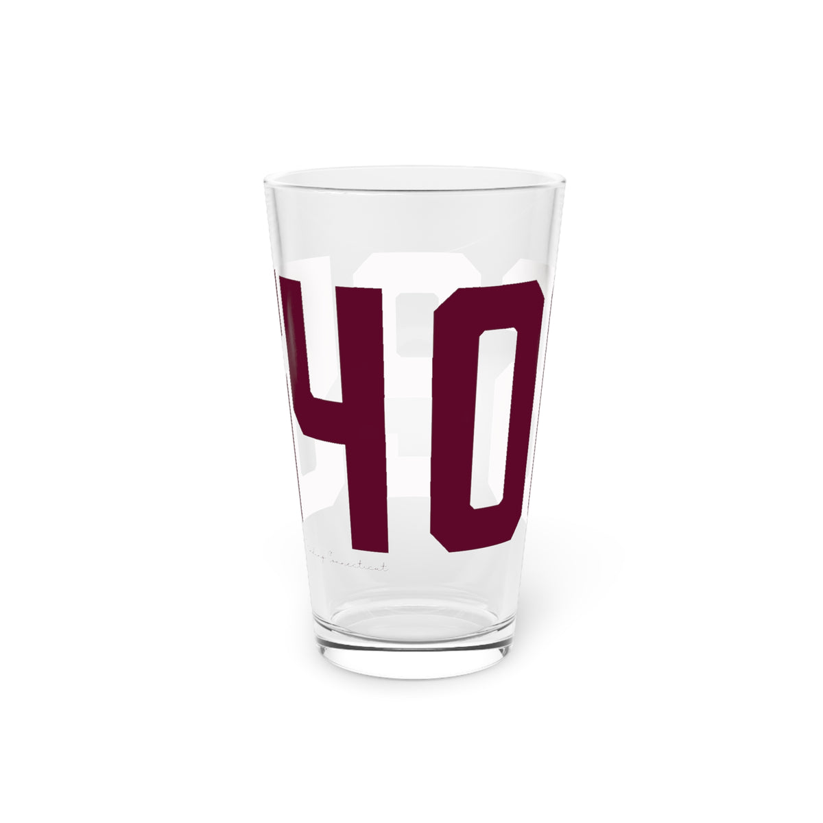 06254 Franklin Connecticut Zip Code Pint Glass, 16oz