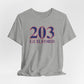 203 Guilford Red White & Blue Unisex Jersey Short Sleeve T-Shirt