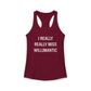 I Really Really Miss Willimantic Women's Ideal Racerback Tank Top