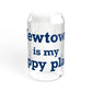 Newtown Is My Happy Place Sipper Glass, 16oz