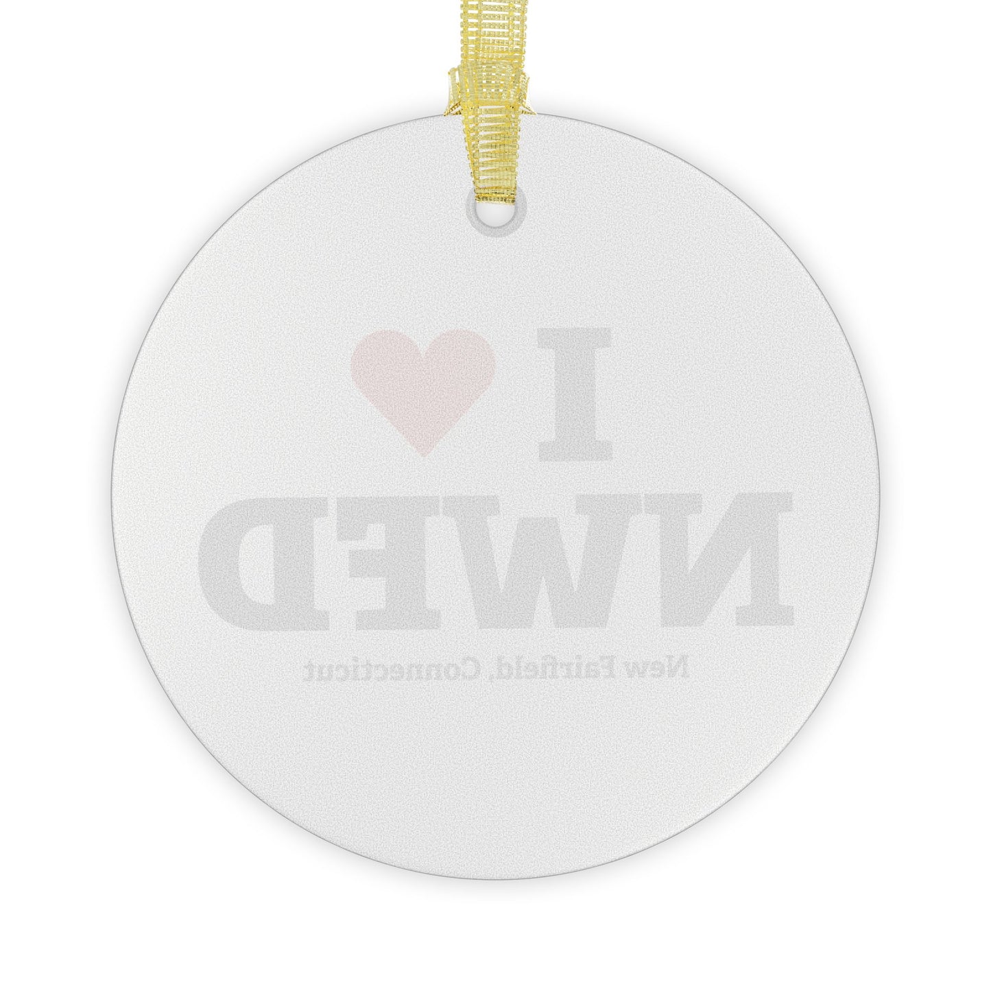 I Heart NWFD Glass Ornaments