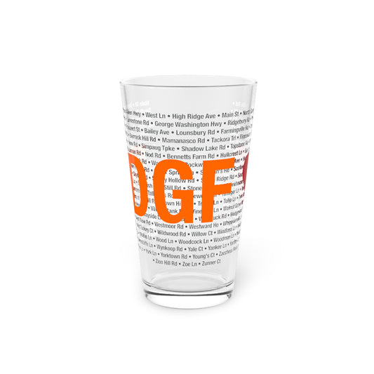 Ridgefield Love Pint Glass, 16oz