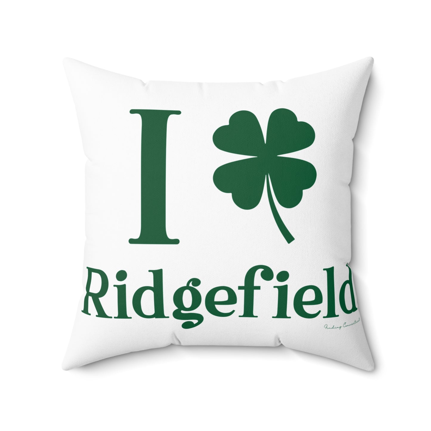 I Clover Ridgefield  Spun Polyester Square Pillow