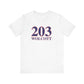 203 Wolcott Red White & Blue Unisex Jersey Short Sleeve T-Shirt