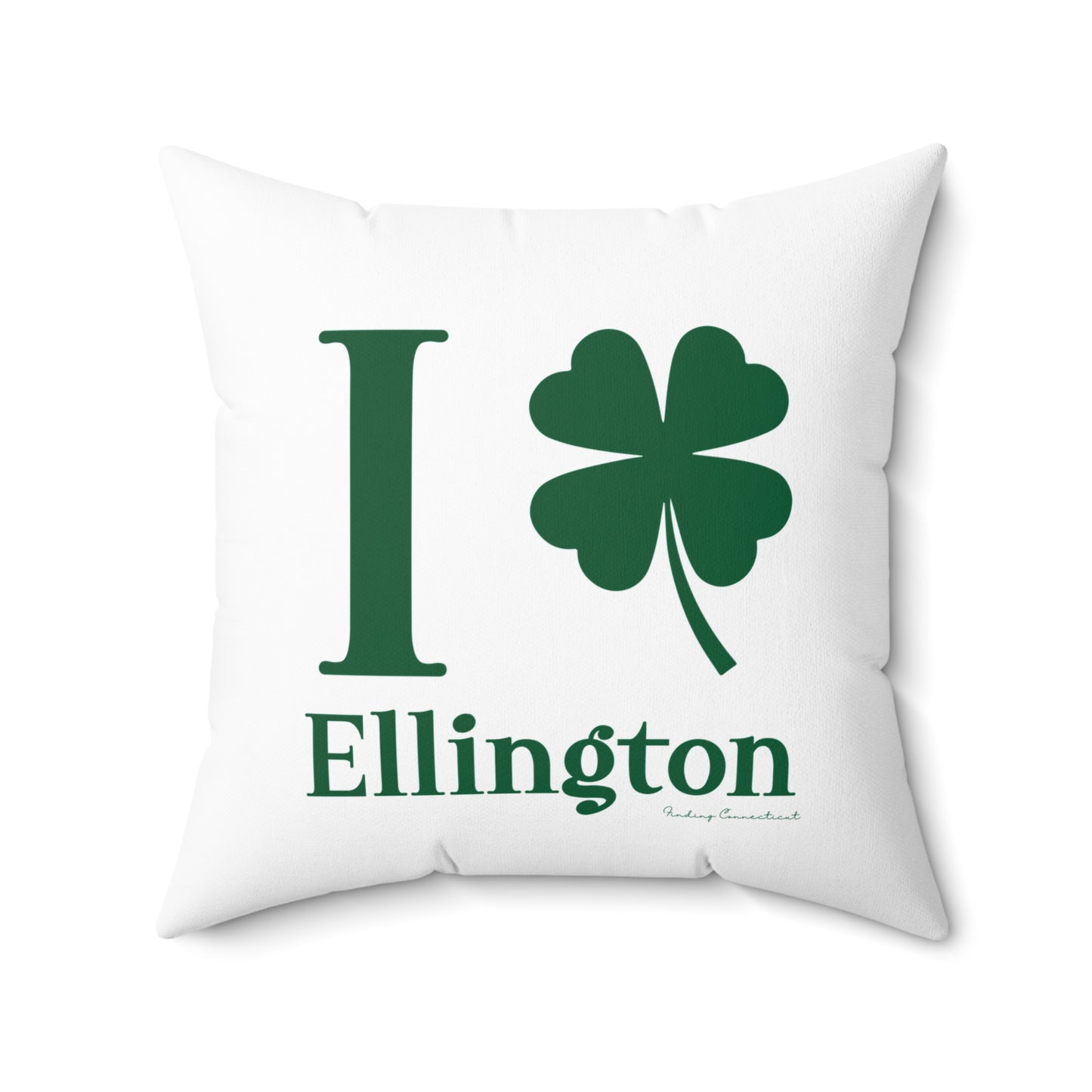 I Clover Ellington Spun Polyester Square Pillow