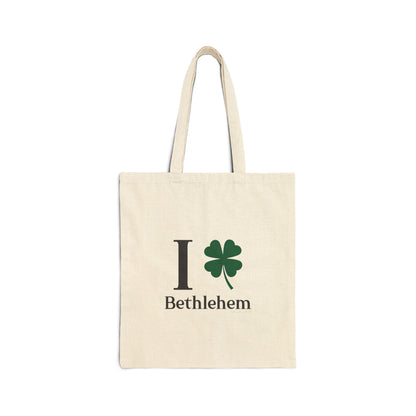 I Clover Bethlehem Cotton Canvas Tote Bag