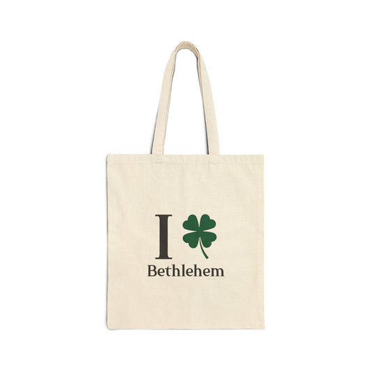 I Clover Bethlehem Cotton Canvas Tote Bag