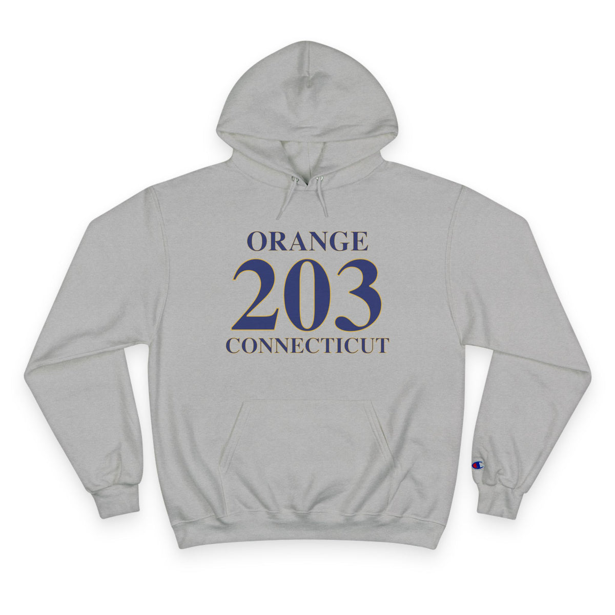Orange 203 Connecticut Champion Hoodie