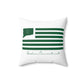 Goshen Connecticut St. Patrick’s Day Flag Spun Polyester Square Pillow