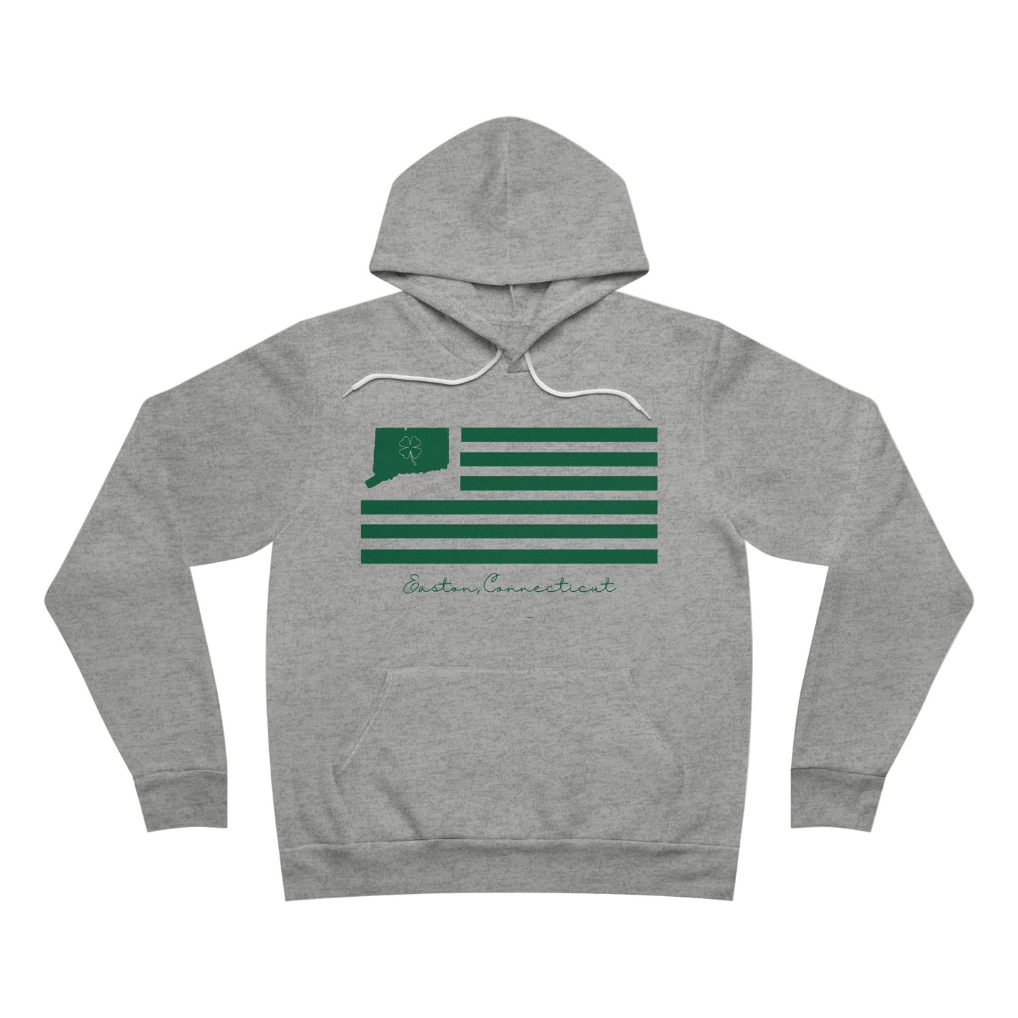 Easton Connecticut St. Patrick’s Day Flag Unisex Sponge Fleece Pullover Hoodie