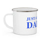 Just a kid from Darien Enamel Camping Mug