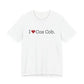 I Heart Cos Cob. Unisex Jersey Short Sleeve T-Shirt