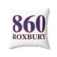 860 Roxbury Red White & Blue Spun Polyester Square Pillow