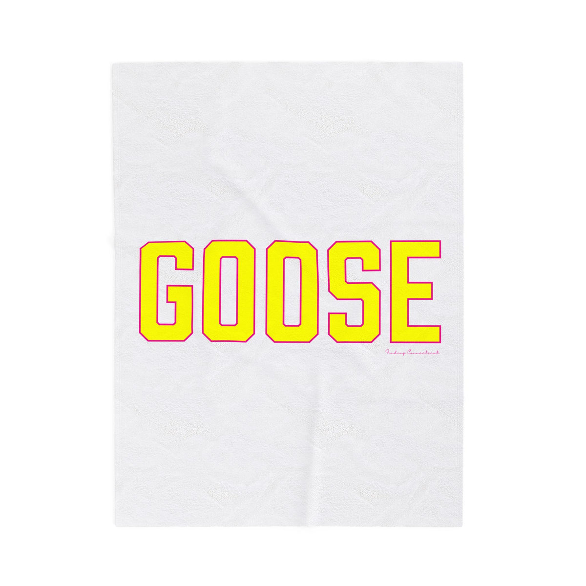 Goose Zip Code Velveteen Plush Blanket