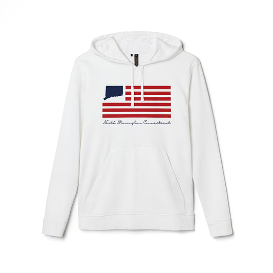 North Stonington Connecticut Flag adidas Unisex Fleece Hoodie