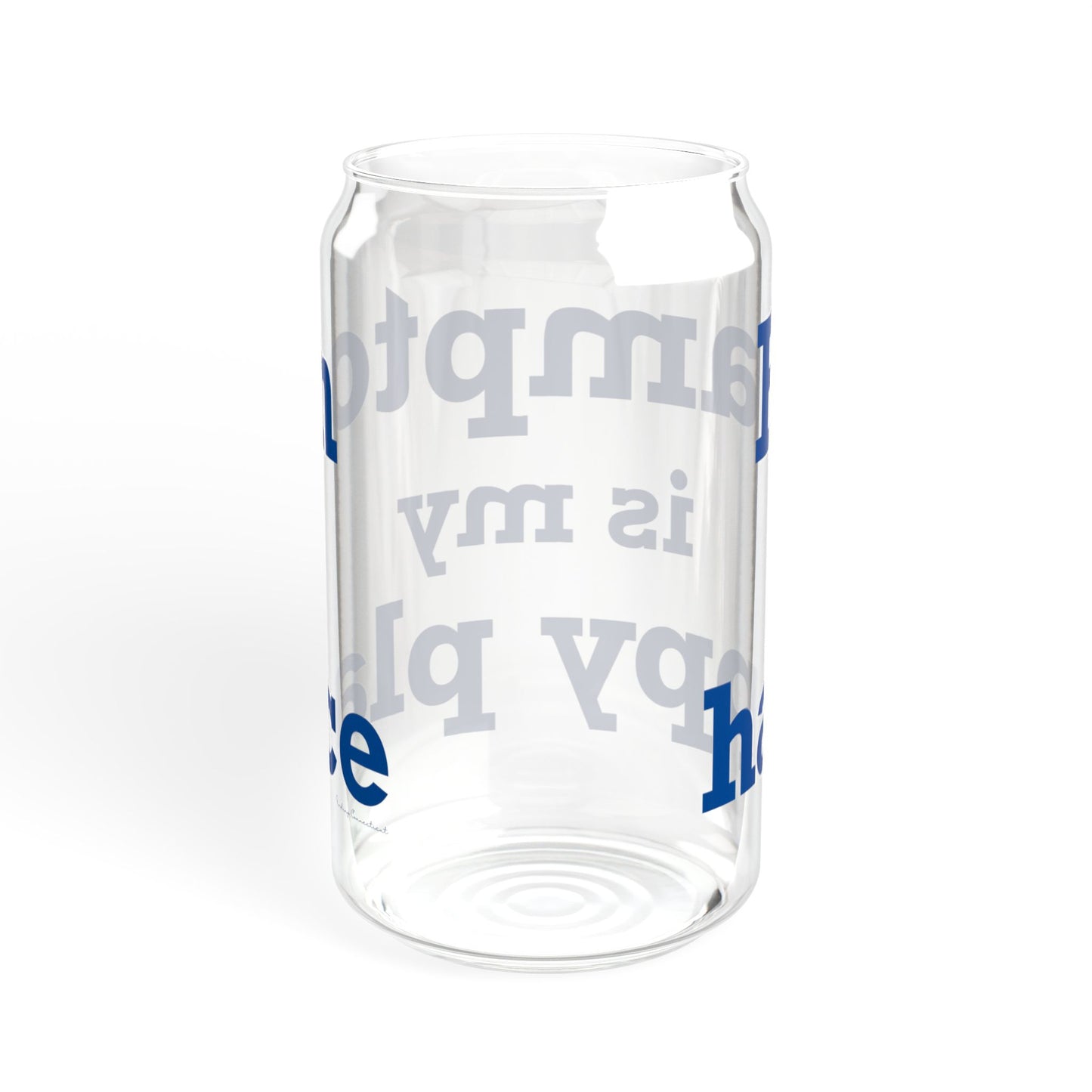 Hampton is My Happy Place Sipper Glass, 16oz