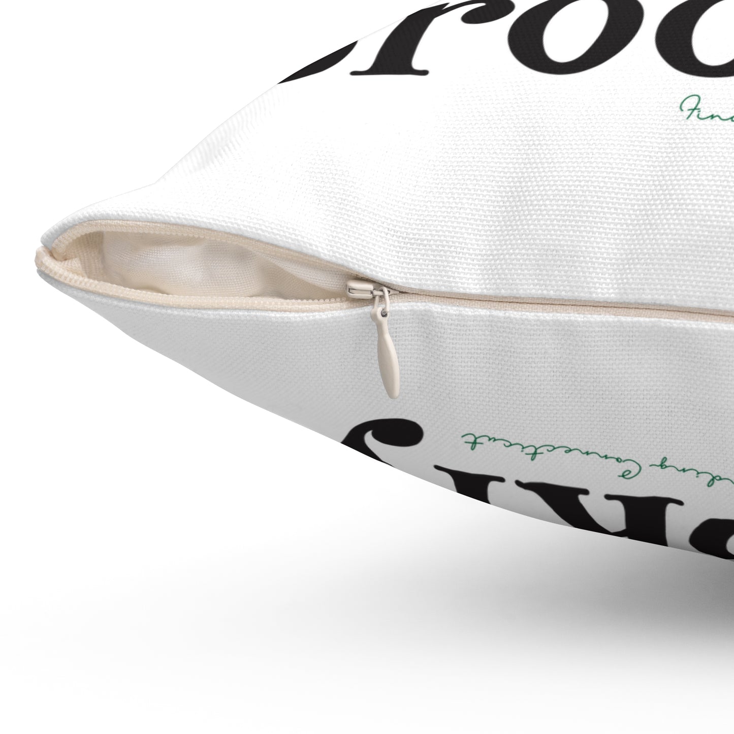 I Clover Brooklyn Spun Polyester Square Pillow