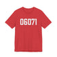 06071 Somers CT Zip Code Unisex Jersey Short Sleeve T-Shirt