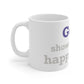 Goose Shows Are My Happy Place - Gray & Purple Mug 11oz