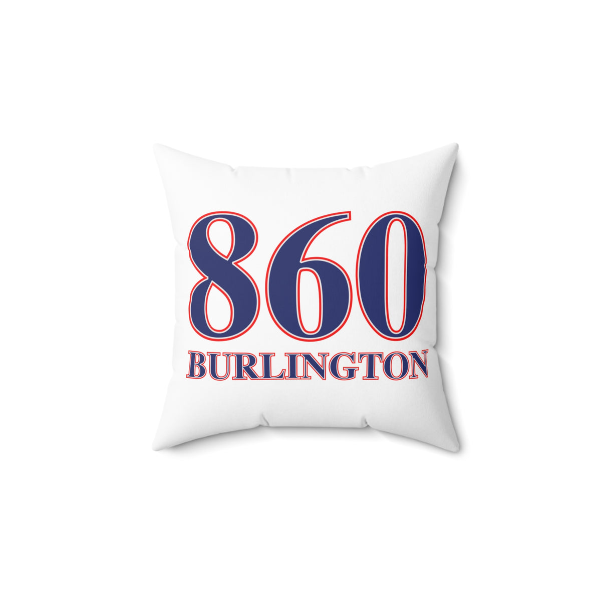 860 Burlington Red, White & Blue Spun Polyester Square Pillow