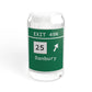 Vintage Merritt Parkway Exit 49N Sign Sipper Glass, 16oz