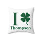 I Clover Thompson Spun Polyester Square Pillow