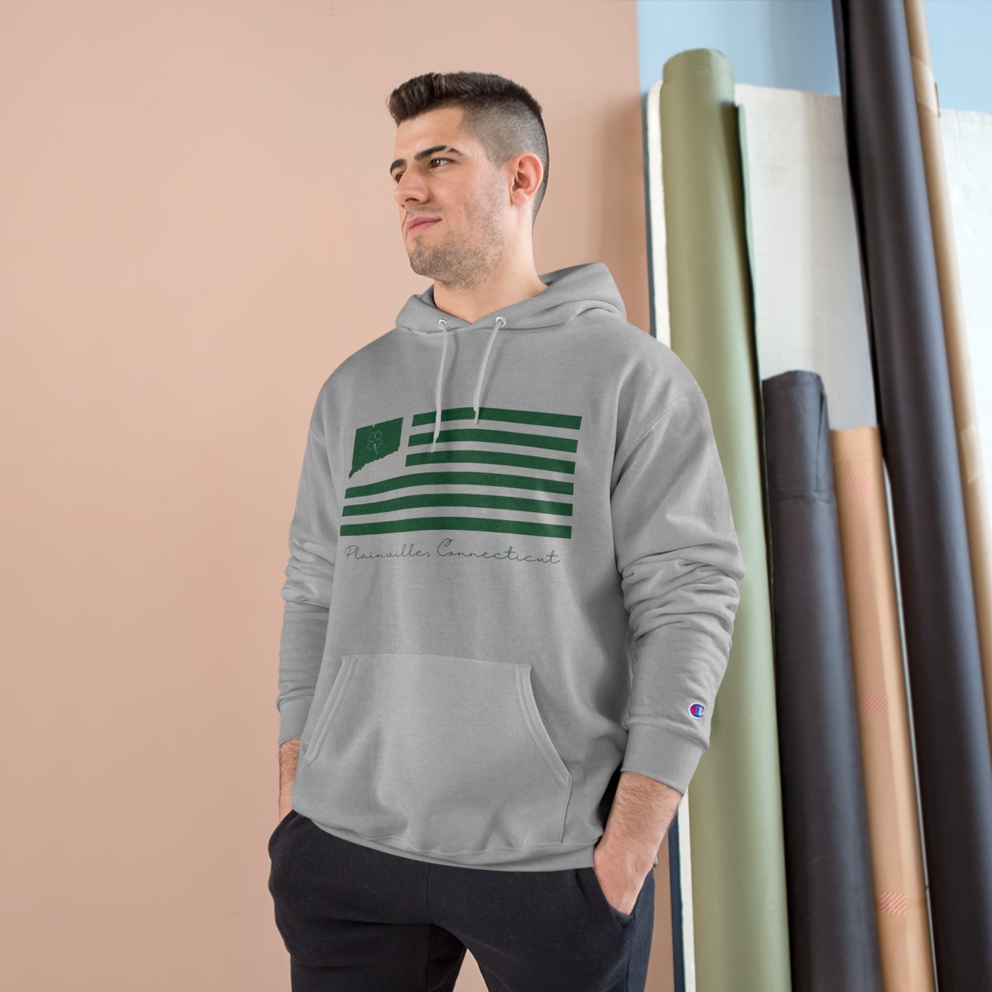 Plainville Connecticut St Patrick’s Day Flag Champion Hoodie