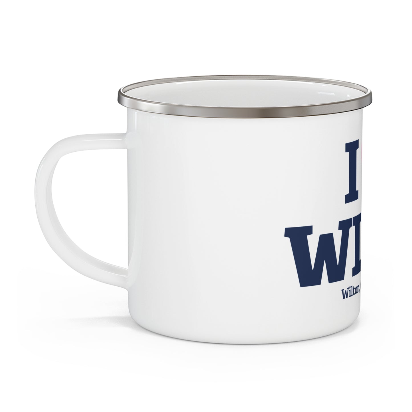 I Heart WLTN Enamel Camping Mug