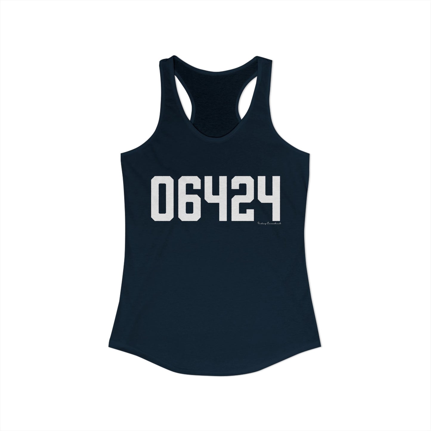06464 East Hampton CT Zip Code Women's Ideal Racerback Tank Top