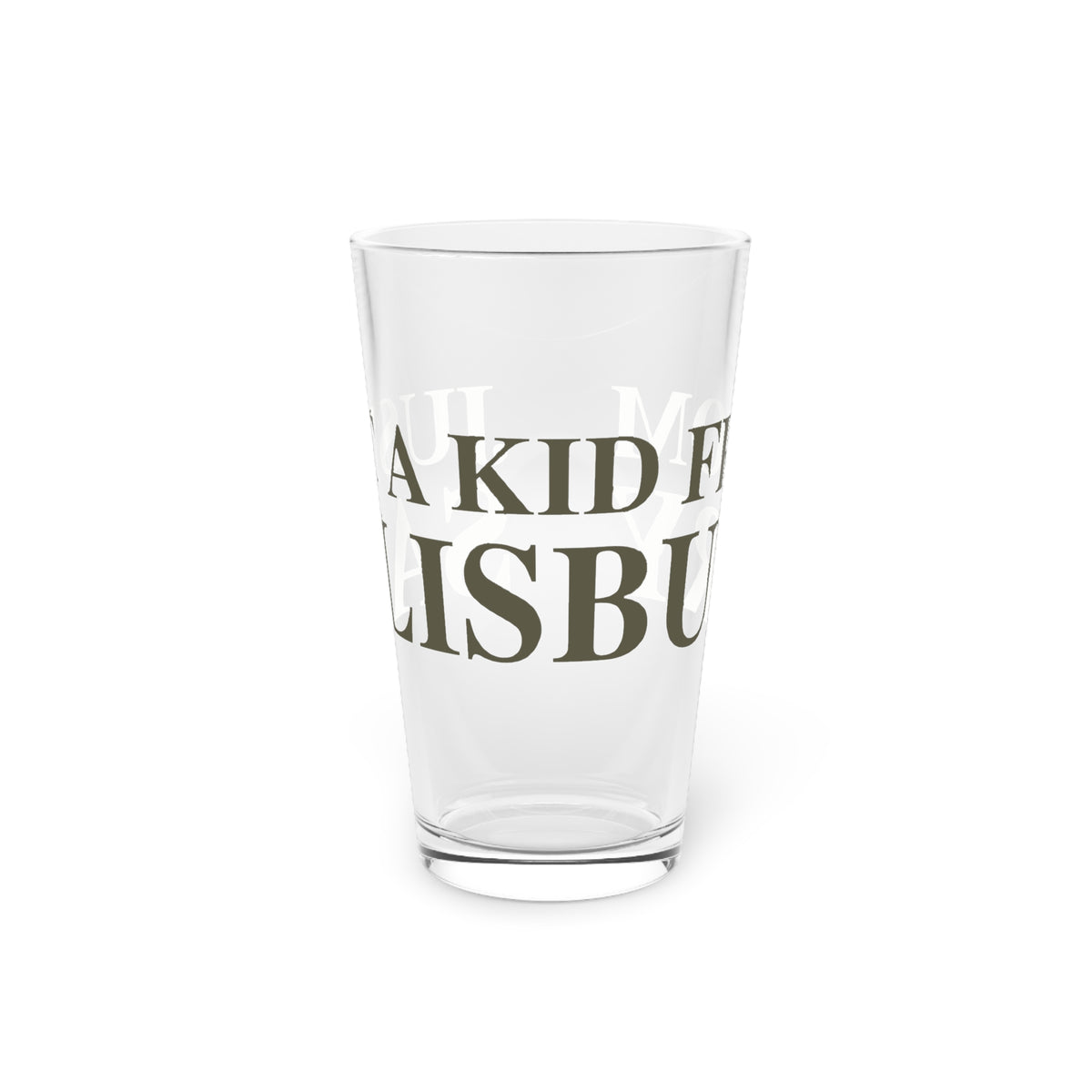 Just a kid from Salisbury Pint Glass, 16oz