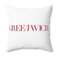 41 Tilt Greenwich Spun Polyester Square Pillow