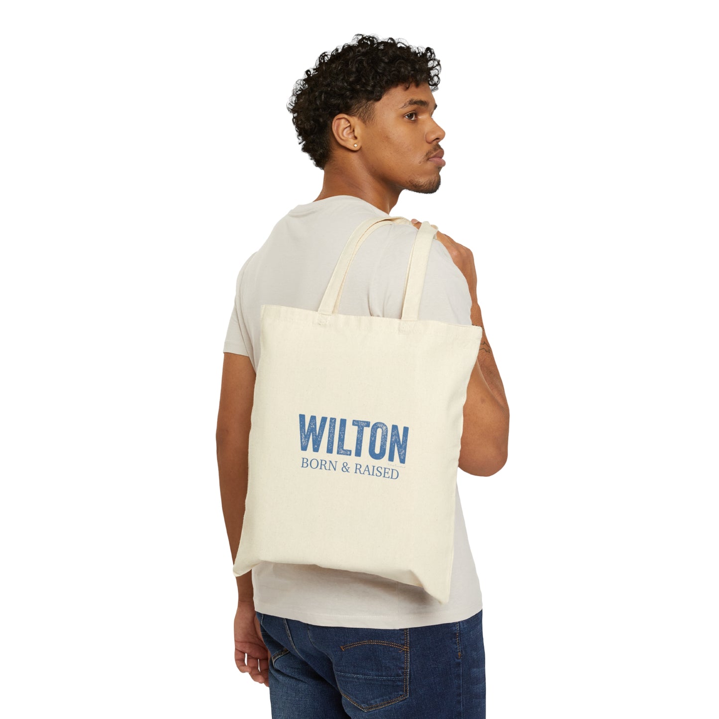 Wilton Born & Raised Cotton Canvas Tote Bag