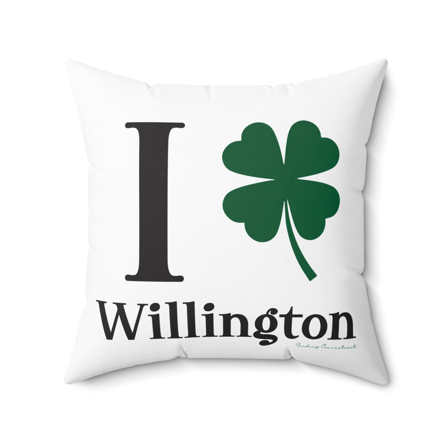 I Clover Willington Spun Polyester Square Pillow