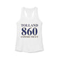 Tolland 860 Connecticut Women's Ideal Racerback Tank Top