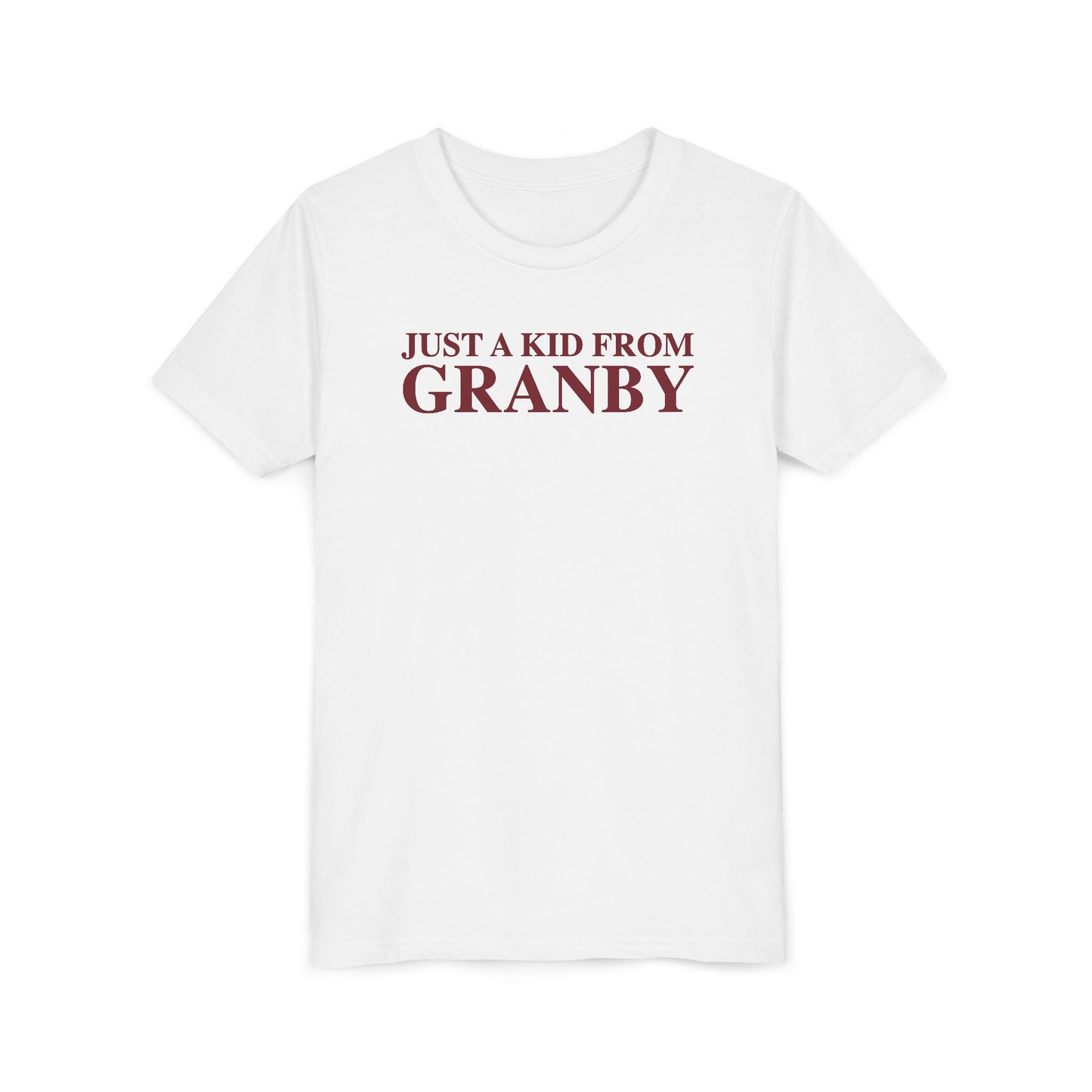 Just a kid from Granby Youth Short Sleeve T-Shirt
