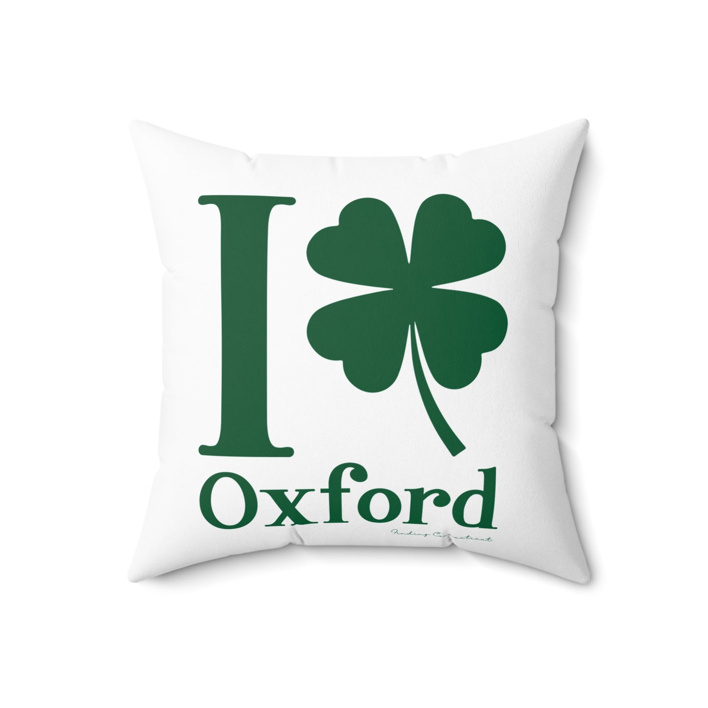 I Clover Oxford Spun Polyester Square Pillow