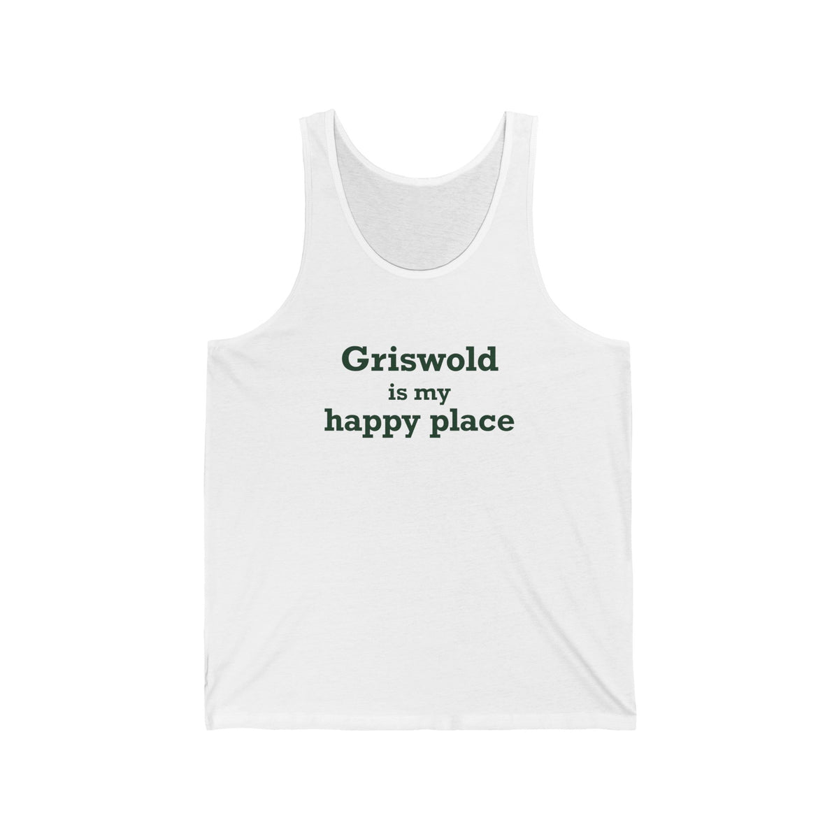 Griswold is My Happy Place Unisex Jersey Tank Top