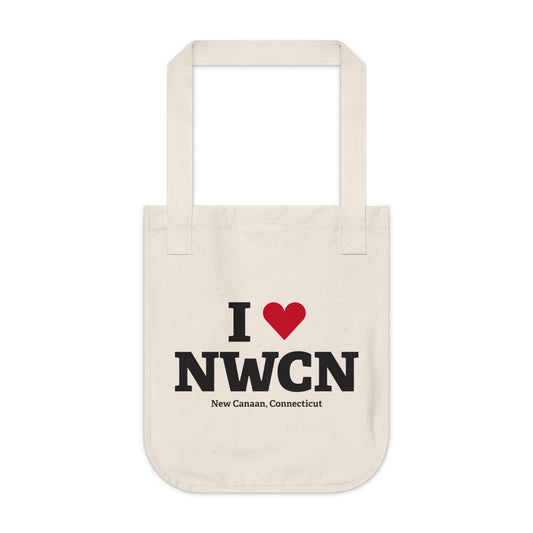I Heart NWCN Organic Canvas Tote Bag