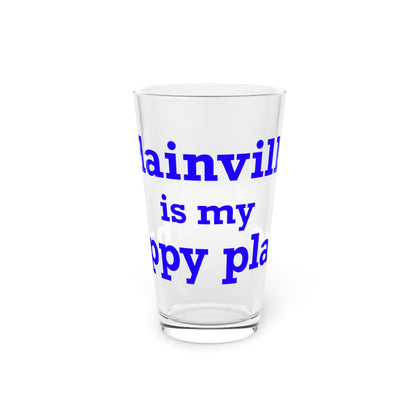 Plainville is My Happy Place Pint Glass, 16oz