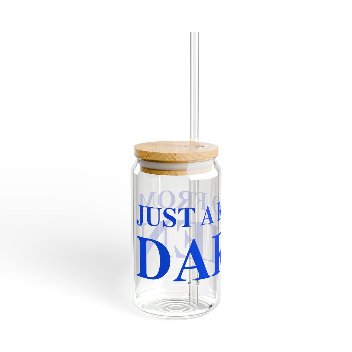 Just a kid from Darien Sipper Glass, 16oz