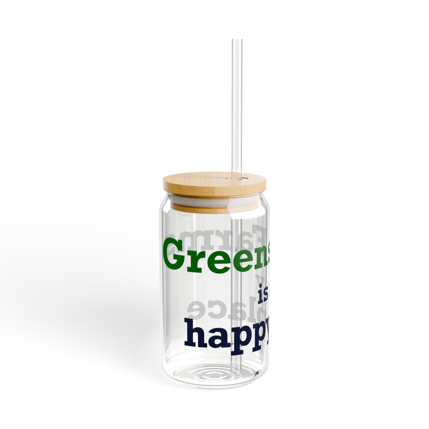 Greens Farms is my Happy Place Sipper Glass, 16oz
